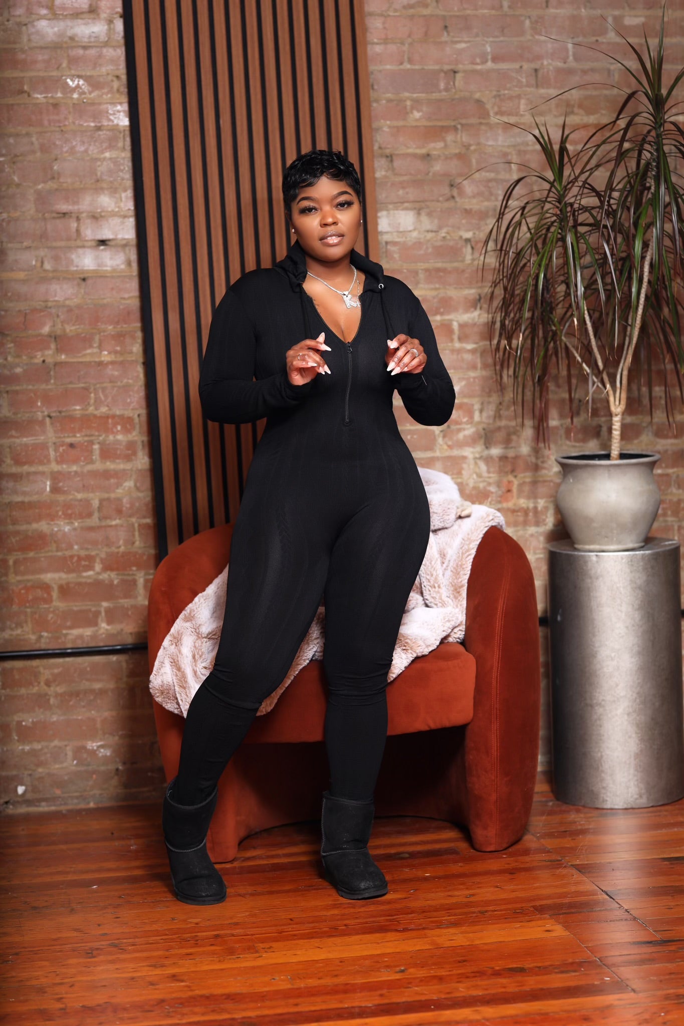 Hooded Jumpsuit