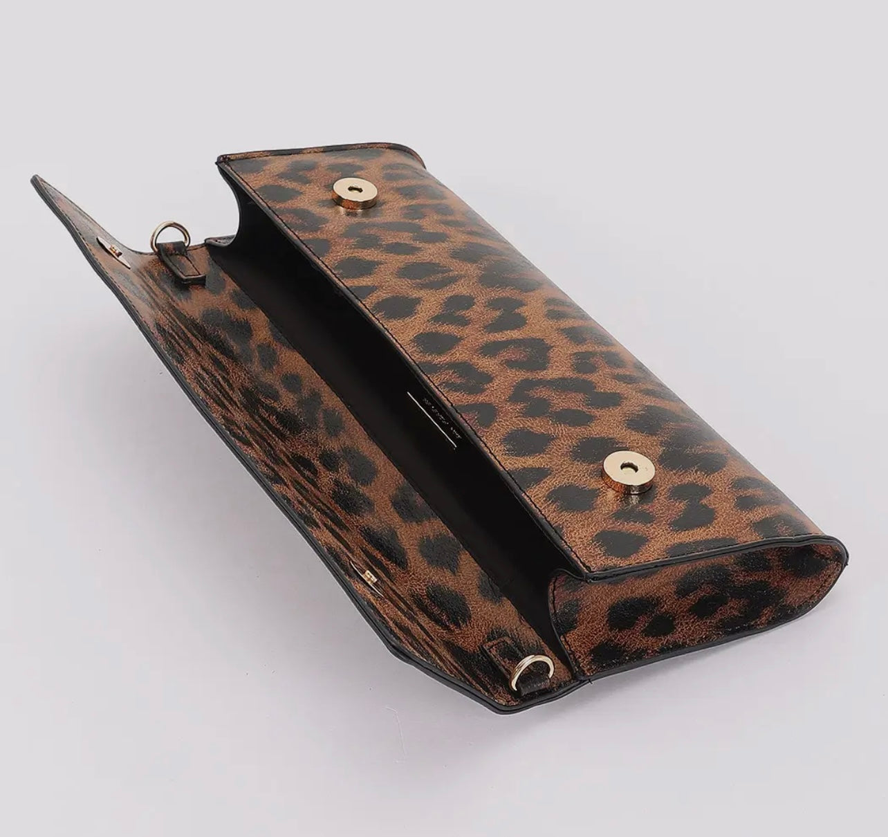 Leopard Lux Clutch