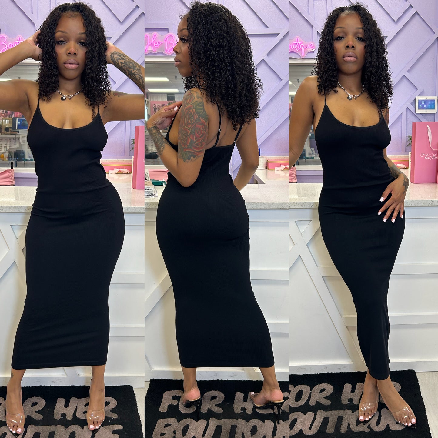 Basic Body Dress Black
