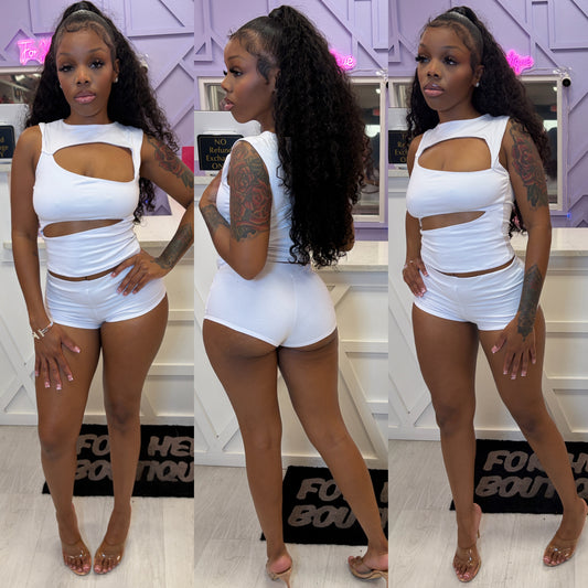 White Bad Behavior Set