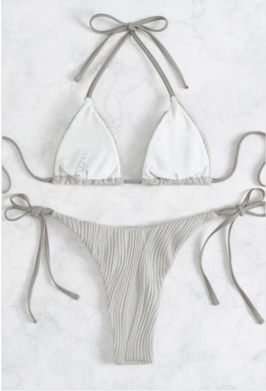 Reflective Gray Bikini