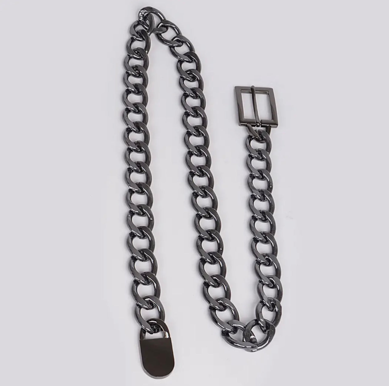 Silver Metal Chain Belt