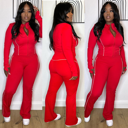 Active Girl Red Jacket