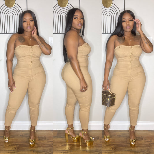 Khaki Denim Jumper