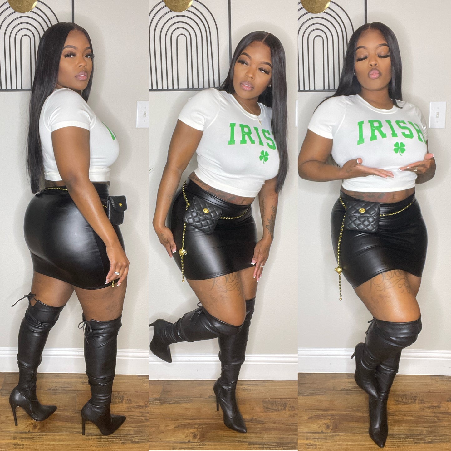 Mini Leather Skirt