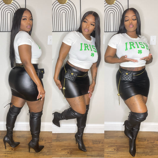Mini Leather Skirt